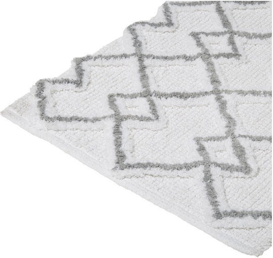 5Five Bath Mat Cotton F-V Ethnic 174630B Grey 50x75cm