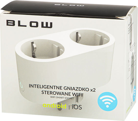 Blow Smart Πολύπριζο 2 Θέσεων με Διακόπτη