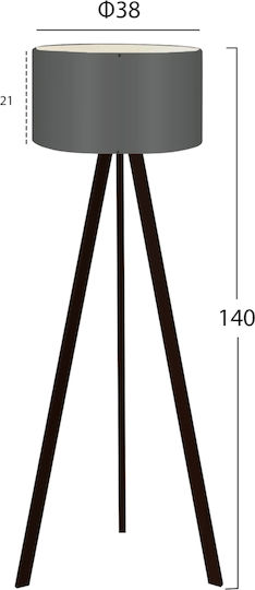 HomeMarkt Cruz Φωτιστικό Δαπέδου Υ140εκ. HomeMarkt Cruz Φωτιστικό Δαπέδου Υ140εκ.