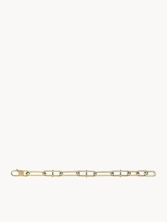 Fossil Fossil Heritage D-Link Women's Bracelet Chain Made of Stainless Steel Gold Plated 19cm