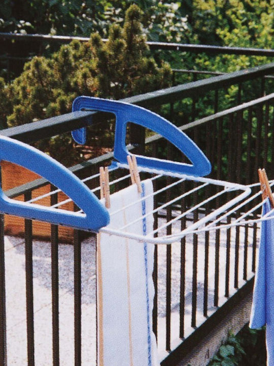 Metaltex Bries Πτυσσόμενη Απλώστρα Κρεμαστή από Μέταλλο για το Μπαλκόνι με Μήκος Απλώματος 6m