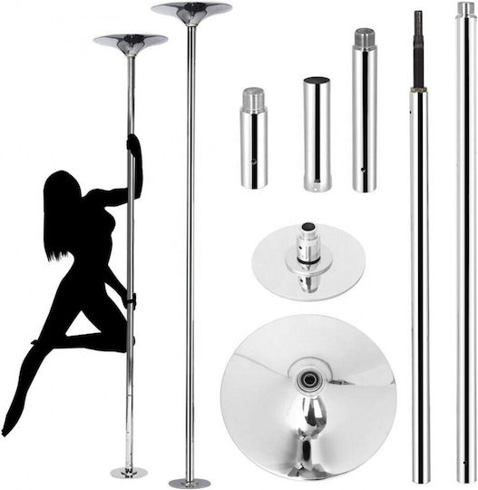 Mijo Bară Pole Dancing Extensibil 223-275cm Argintiu