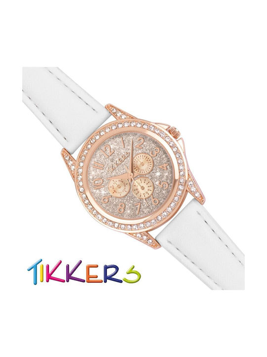 Tikkers Παιδικό Αναλογικό Ρολόι 32mm Ροζ