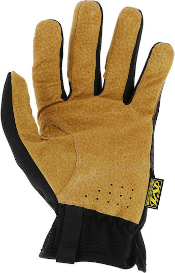 Mechanix Wear Fastfit Durahide Γάντια Εργασίας Καφέ Δερμάτινα