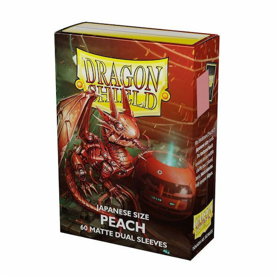 Dragon Shield Game Accessory Peach Matte Dual Sleeves Japanese Size