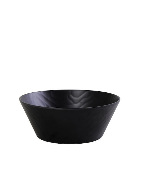 Espiel Wavy Salatschüssel Melamin Schwarz 22x22x9cm 1Stück