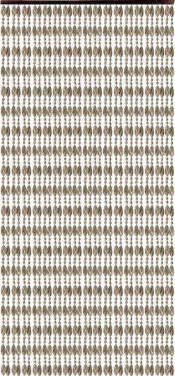 Sidirela Plastic Door Curtain Cognac-Salmon 120x220cm ΚΟ105