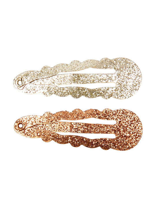 Die Spiegelburg Set of Kids Hair Clips with Hair Clip in Gold Color 4pcs