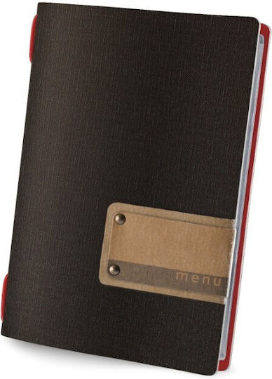 DAG Style Κατάλογος Μενού σε Κόκκινο Χρώμα 21x14.8 εκ. Golfo Glossy