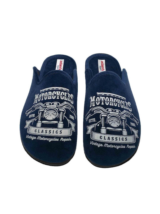 Adam's Shoes Men's Slipper Blue