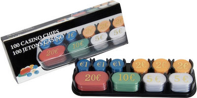 Set 100 Numbered Poker Chips 30mm