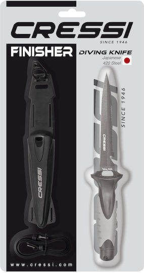 CressiSub Finisher Diving Knife Spearfishing Knife with Snow Plough 24.7cm