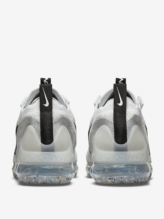 Air Vapormax 2021 Flyknit Herren Sneakers White / Black / Metallic Silver