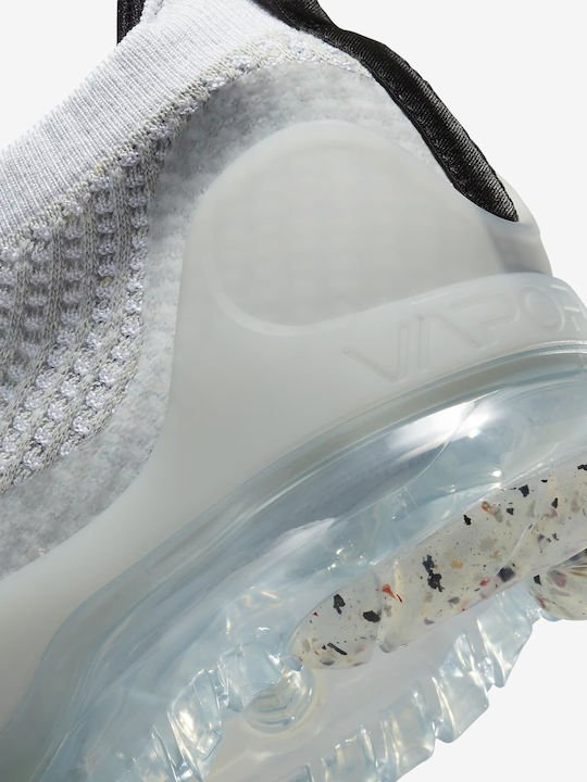 Air Vapormax 2021 Flyknit Herren Sneakers White / Black / Metallic Silver