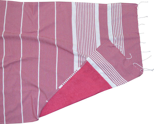 Viopros Nasia Pareo Fuchsia with Fringes 190x90cm