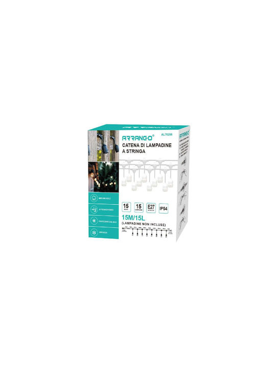 Arrango Outdoor Light String 15m