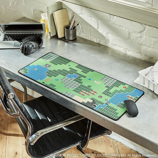 Square Enix Dragon Quest Pixel Map Gaming Mauspad XL 700mm Schwarz