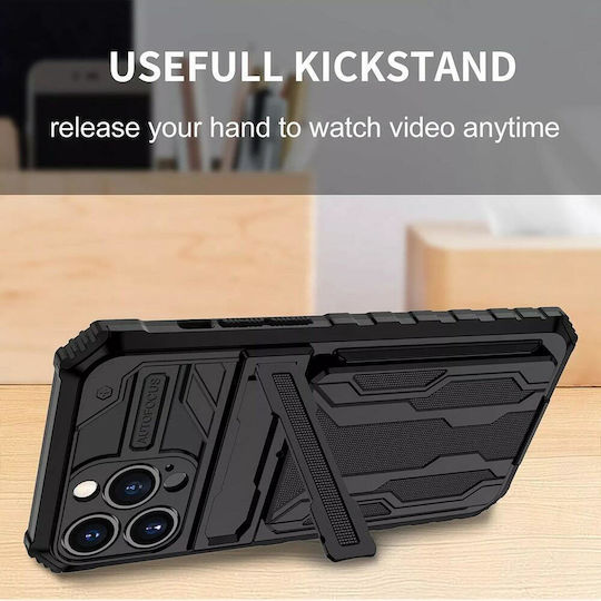 Tel Protect Combo Umschlag Rückseite Kunststoff Schwarz (iPhone 13)
