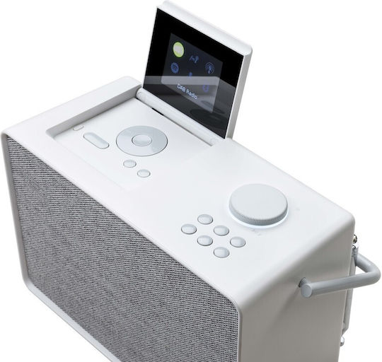 Pure Evoke Play Bluetooth Speaker 40W with Radio and Battery Life up to 12 hours Cotton White