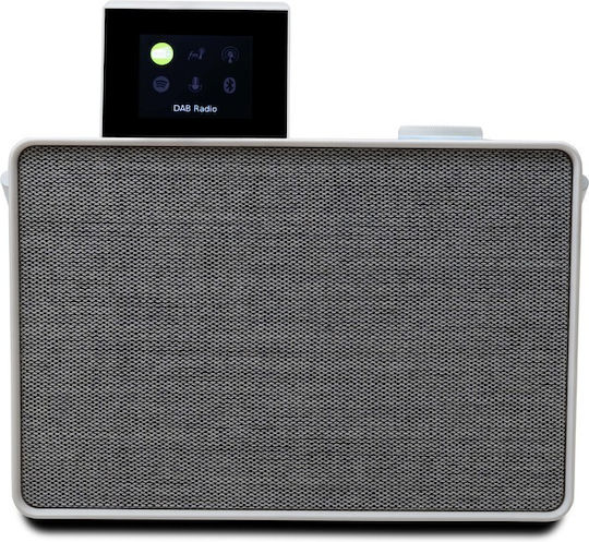 Pure Evoke Play Bluetooth Speaker 40W with Radio and Battery Life up to 12 hours Cotton White