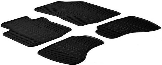 Gledring Set of Front and Rear Mats 4pcs from Rubber for Toyota Aygo Black