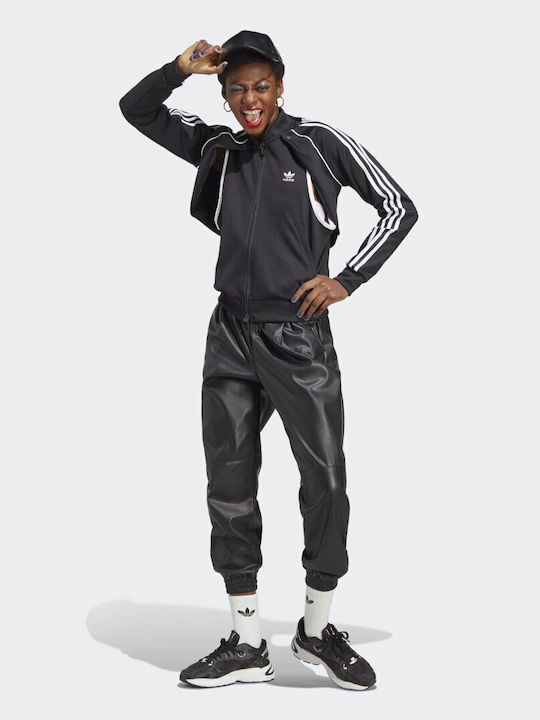 Damen Sweatshirt mit Kapuze Schwarz