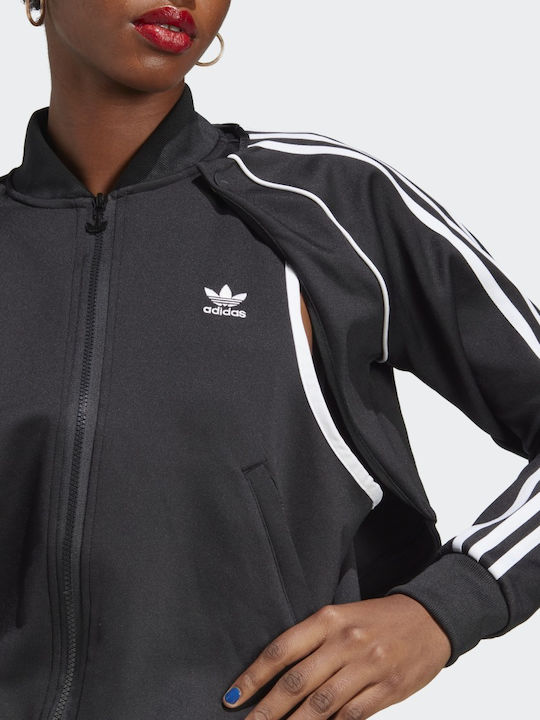 Damen Sweatshirt mit Kapuze Schwarz