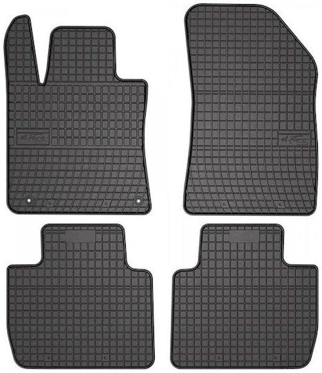 Frogum Set of Front and Rear Mats 4pcs for Peugeot 508 2018 Black