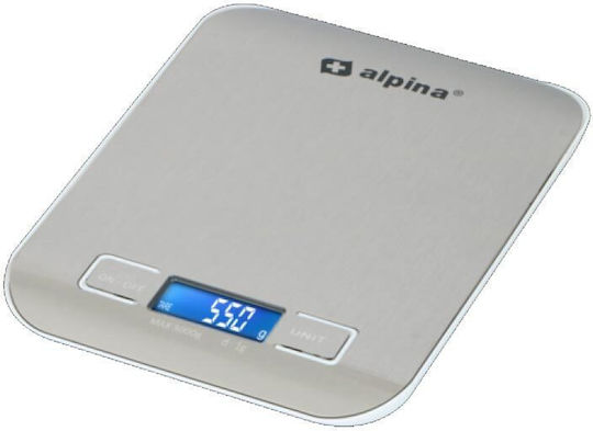 Alpina Appliances Digital Kitchen Scale Up To 5kg Gray