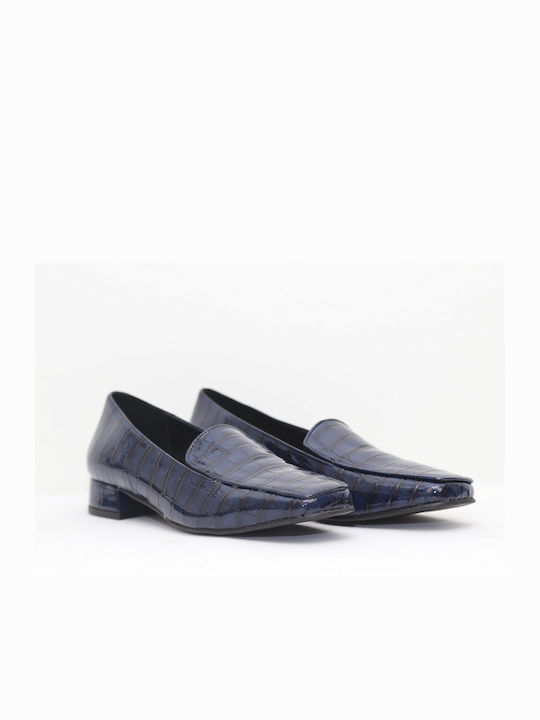 Anteos Damen Loafers 55 Blau Patent Eco gefüttert Loafers