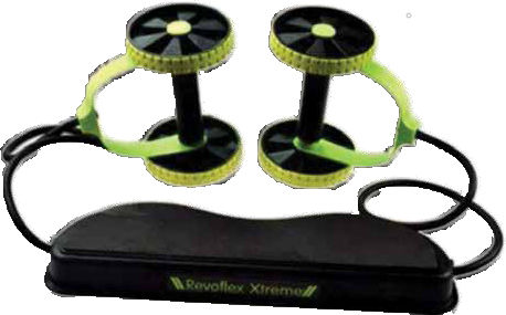 Newest 2204161 0423997840001 Abdominal Trainer Green with Resistance Bands