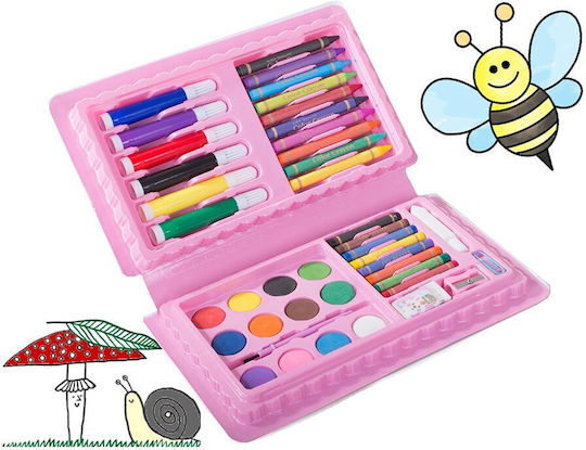 Set de Colorat în cazul în care Roz 24x13.5cm 42buc