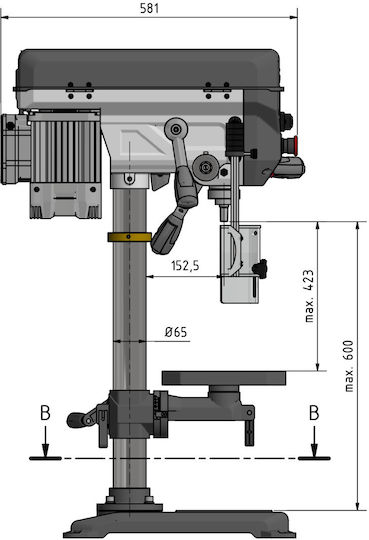 Optimum Benchtop Drill Press Optidrill Dq 20V with Power 750 Watt