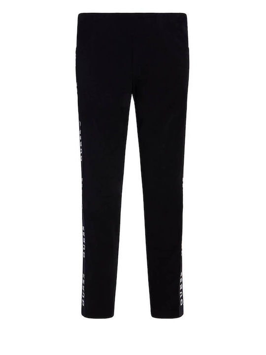 Guess Leggings pentru Copii Lung Negru