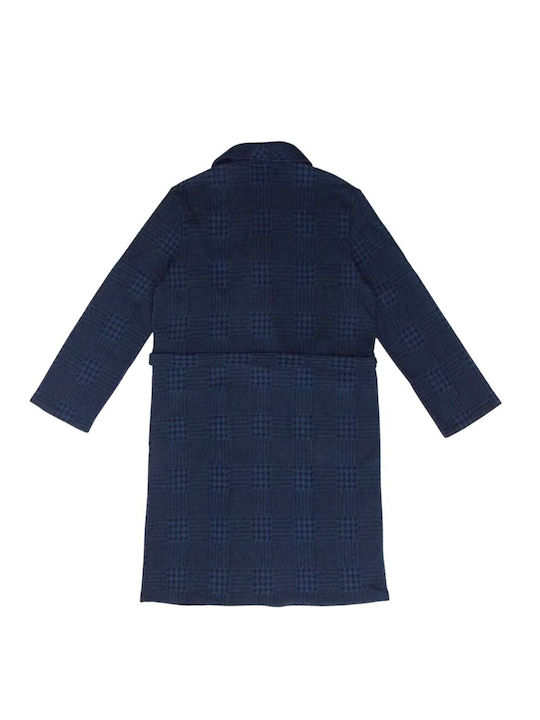 Linclalor Blue Men's Winter Robe 77669