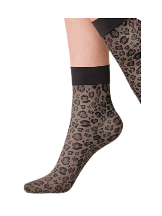 SOCKS KONTO GABRIELLA 20DEN LEOPARD