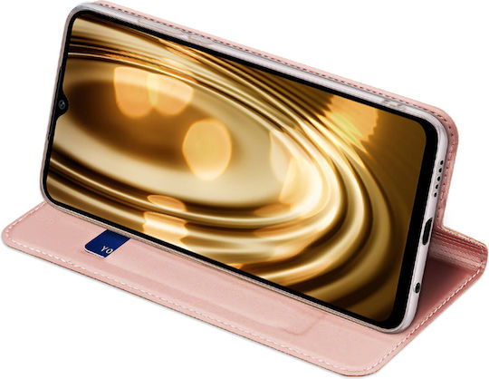 Dux Ducis Skin Pro Book Δερματίνης Ροζ (Poco C40)