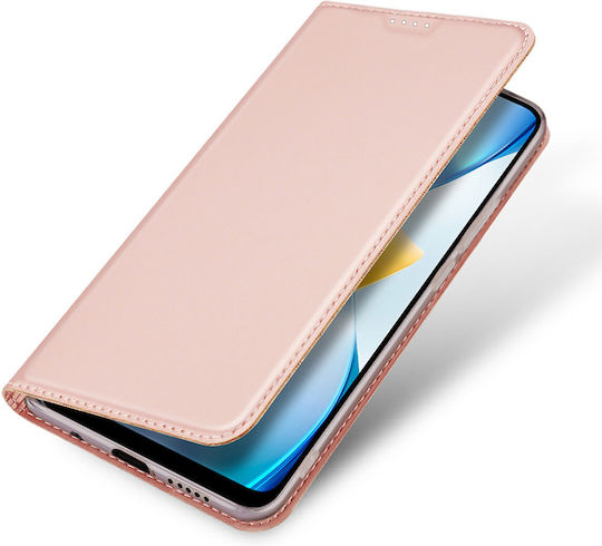 Dux Ducis Skin Pro Book Δερματίνης Ροζ (Poco C40)