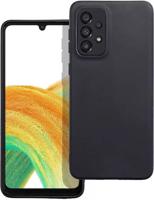 Matt TPU Umschlag Rückseite Silikon Schwarz (Galaxy A53)