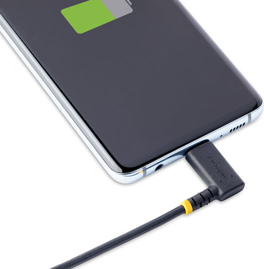 StarTech Winkel (90°) USB 2.0 Kabel USB-C männlich - USB-C 60W PD Schwarz 0,15 m S55165075