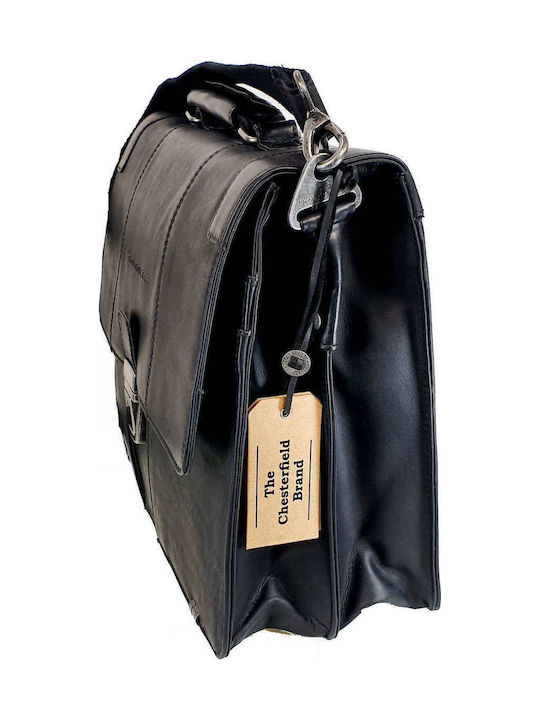 Leather Men's Briefcase Black