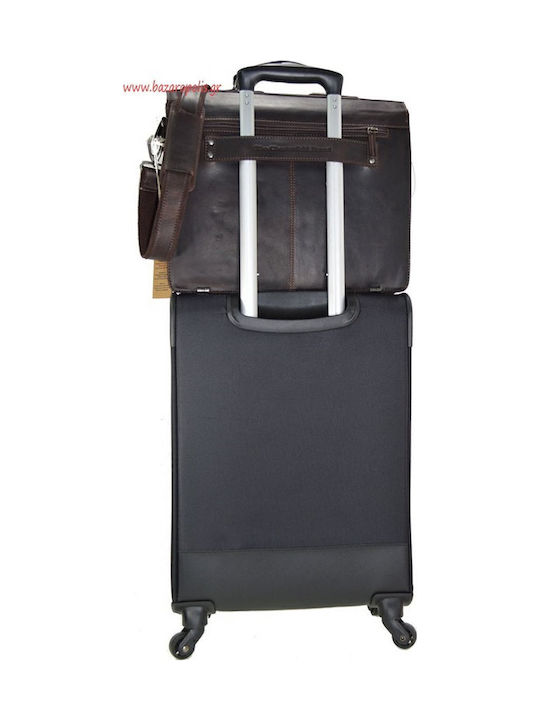 Leather Men's Briefcase Black
