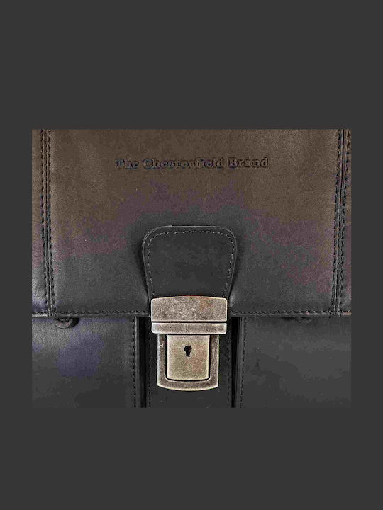 Leather Men's Briefcase Black