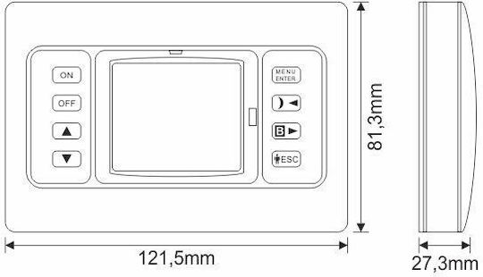 Olympia Electronics BS-812/P/C Digital Thermostat 940812003