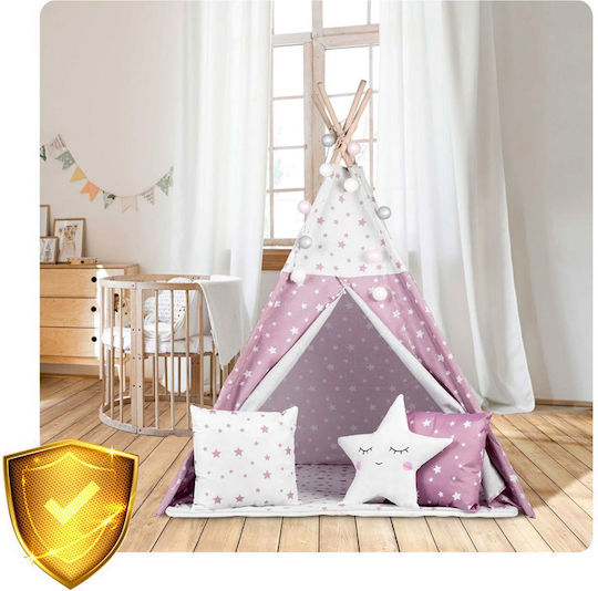 Nukido Kids Indian Teepee Play Tent for 3+ years Pink