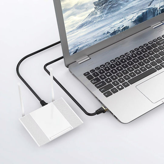 Montis S/FTP Cat.7 (10Gbps) Καλώδιο Δικτύου Ethernet 1.5m Μαύρο