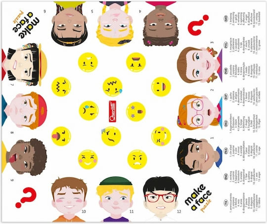 Quercetti Make A Face Puzzle Educational Game Knowledge for 3+ years Years Old