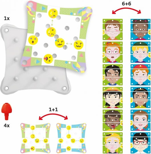 Quercetti Make A Face Puzzle Educational Game Knowledge for 3+ years Years Old