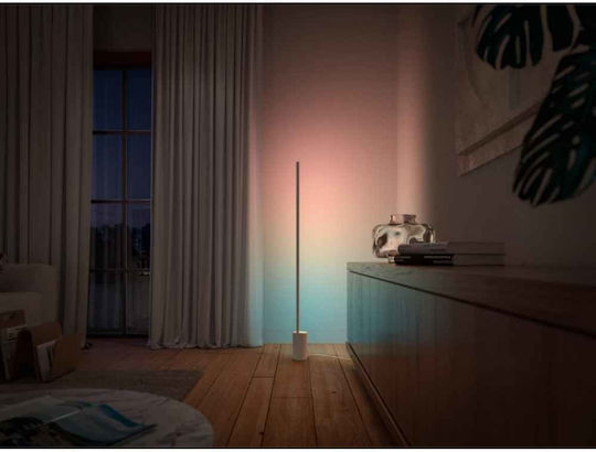 Philips Gradient Signe LED Stehleuchte H145.8xB11.1cm. mit RGBW Licht 2550lm Schwarz