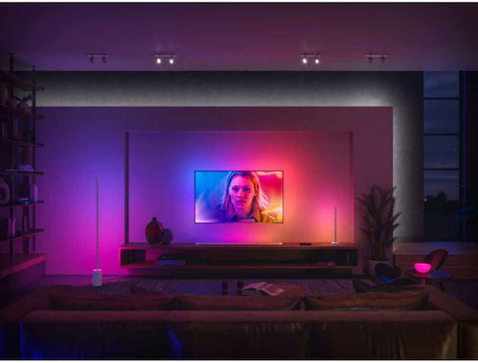 Philips Gradient Signe LED Stehleuchte H145.8xB11.1cm. mit RGBW Licht 2550lm Schwarz